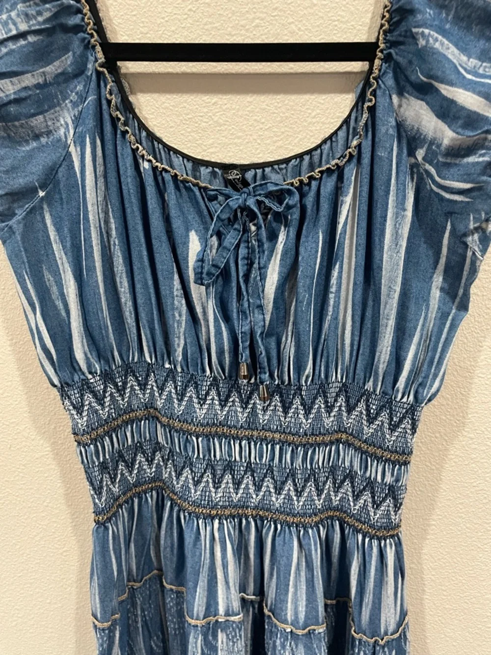 Indigo & Lace Women’s Navy Denim Maxi Dress - Picture 3 of 10